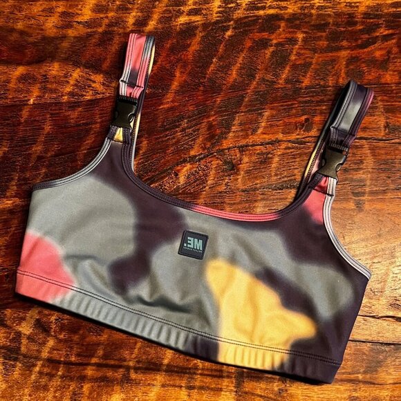 Melody Ehsani Adjustable Strap Tie-Dye Sports Bra M - Picture 1 of 9